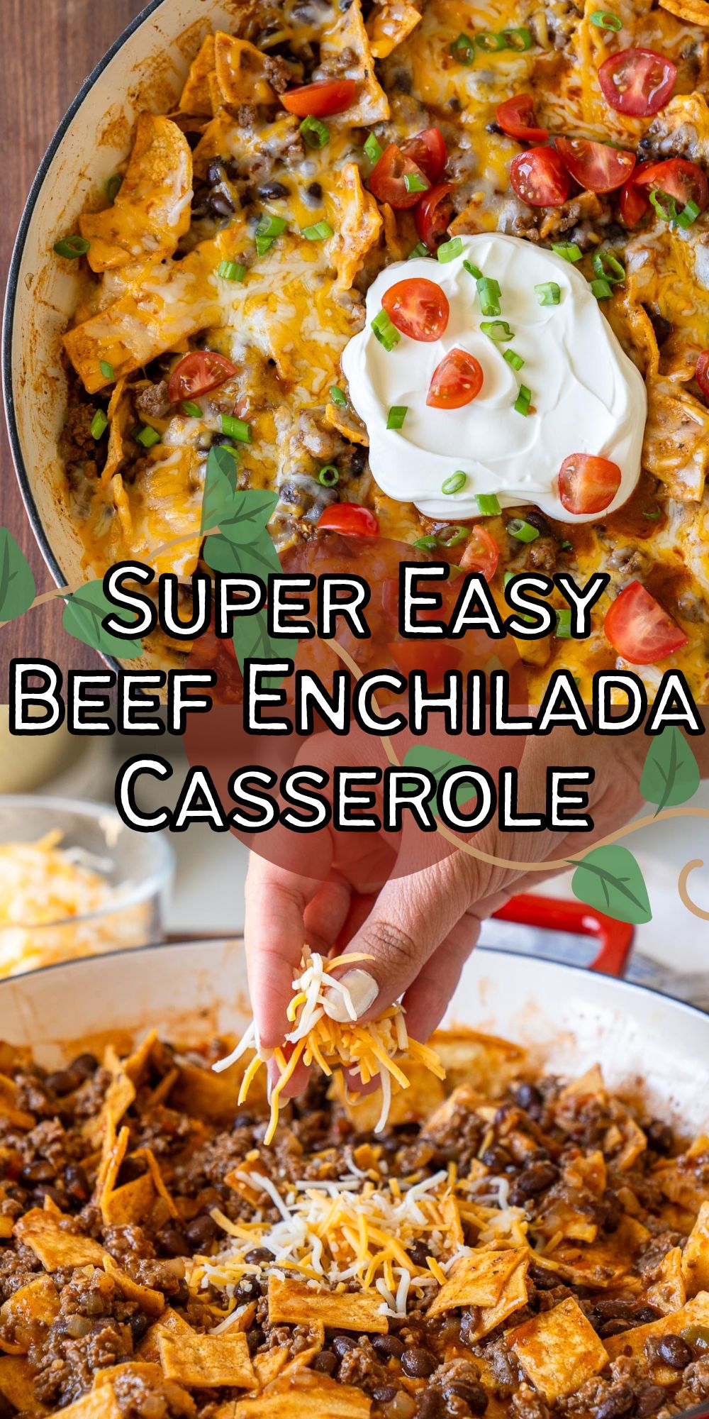 15 Minute Ground Beef Enchilada Casserole - I Wash You Dry