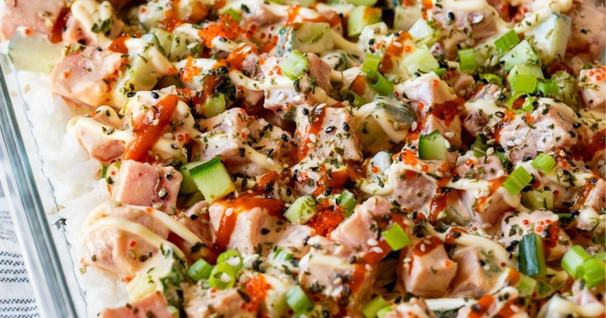 (XL) Ahi Tuna Poke Bowl Recipe - I Wash You Dry