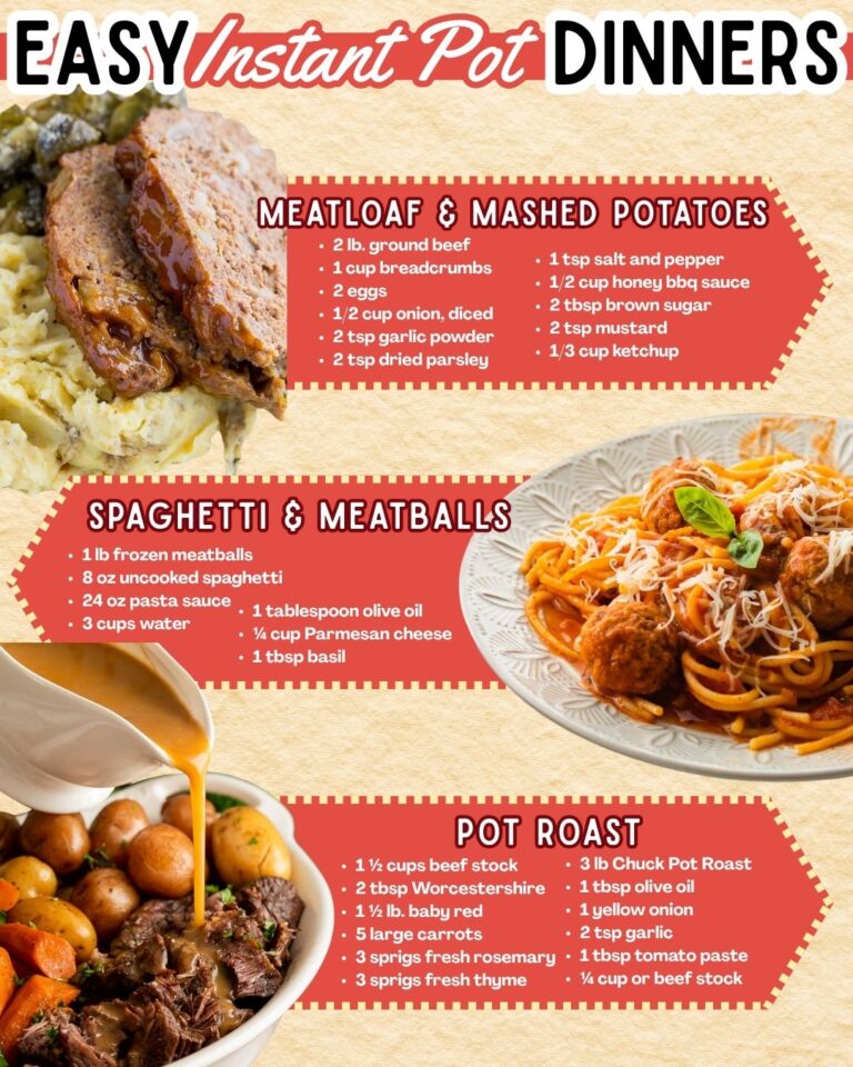 Easy Instant Pot Dinner Recipes