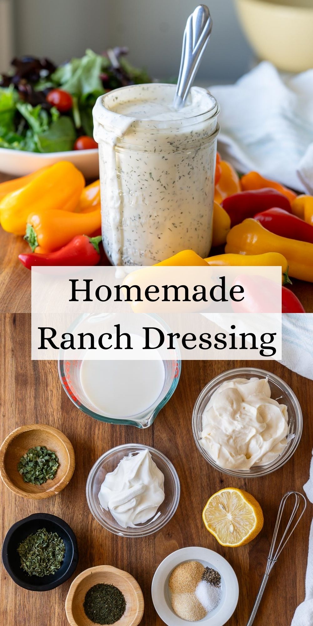 Homemade Ranch Dressing - I Wash You Dry