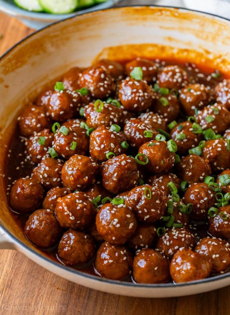Lazy Korean BBQ Meatballs